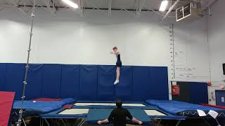 Cassius Siddaway BC Championships - 2nd Place Level 3 Trampoline