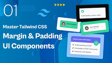 Margin-Padding UI Components - Master Tailwind CSS | Part 01 | #100daysofcode #tailwindcss #ui #ux