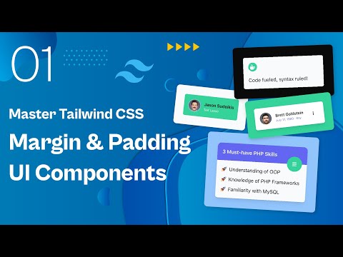 Margin-Padding UI Components - Master Tailwind CSS | Part 01 | #100daysofcode #tailwindcss #ui #ux