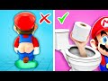 ¡TRUCOS Y GADGETS PARA INODORO DE SUPER MARIO! | ¡Momentos Divertidos, Gadgets Virales Para El Baño!