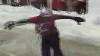 k.mackey doing the 2008 boler puddle crossing