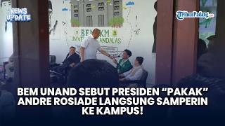 Detik-detik Diskusi Panas Andre Rosiade di Unand, Mahasiswa Sampe Duduk di Lantai!