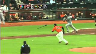 2012/07/13 Bumgarner's quick defense