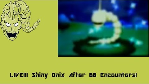 LIVE!!! Shiny Onix After 66 Encounters!