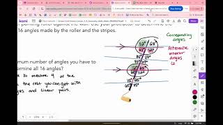 2 6 Geometry Notes (Angles on a Transversal) with Mrs  Zisblatt