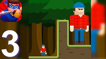 Mr Ninja - Slicey Puzzles - Gameplay Walkthrough Part 3 Chapter 6-8 (Android,iOS)