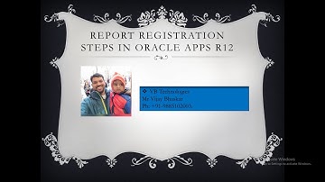 RDF Report Registration Steps in Oracle Apps R12