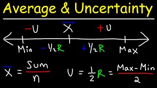 Averages and Uncertainty Calculations Net Worth