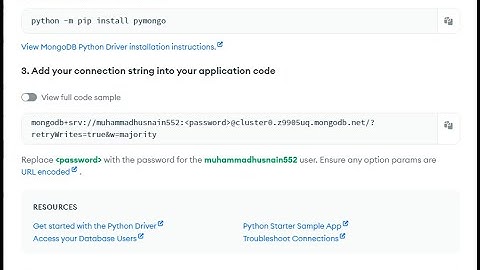 Connection String From MongoDB Atlas To Import Data in RStudio