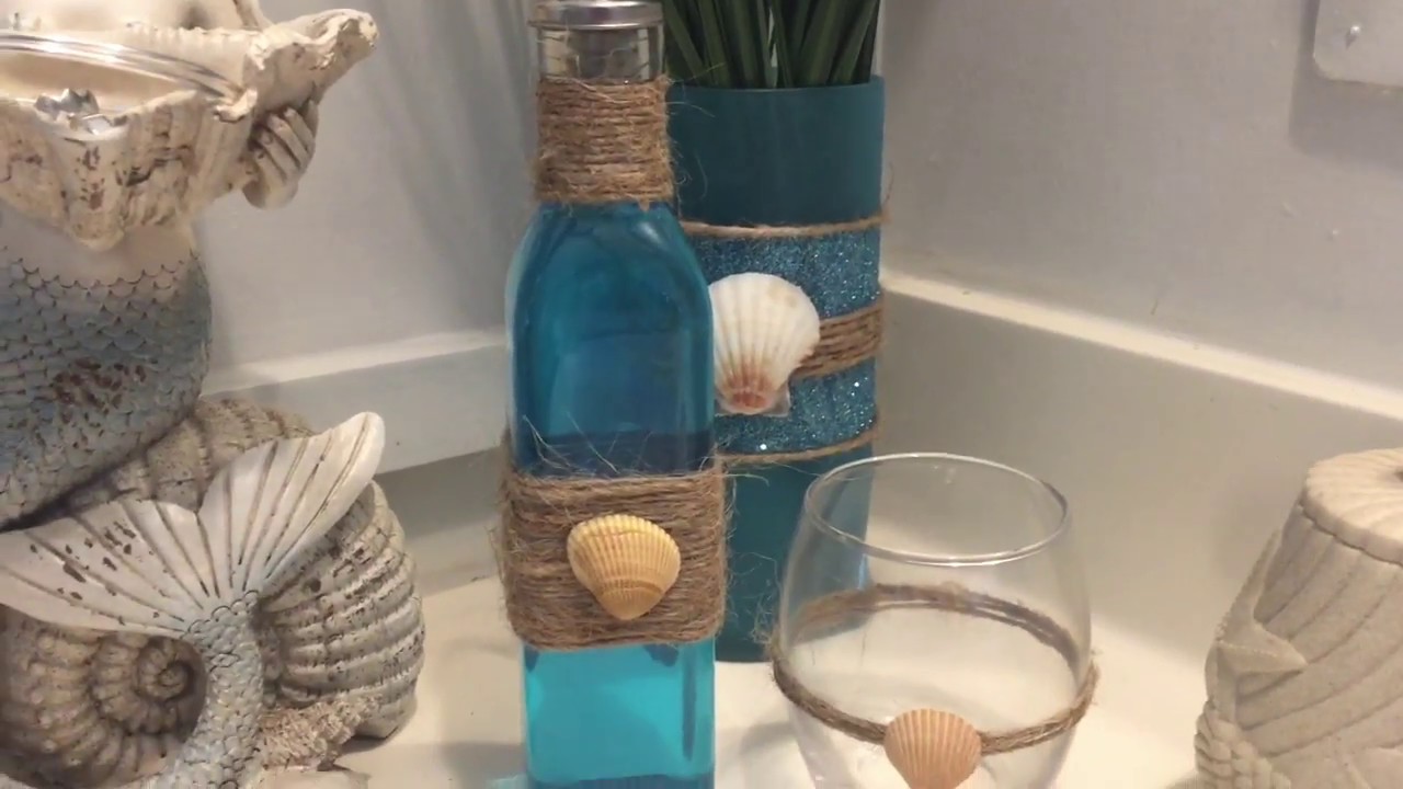 Everyday Crafting Dollar Tree Nautical Mouthwash Dispenser YouTube