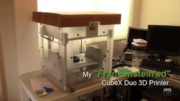 Cubify CubeX Duo -- Video 016 -- (ABS) Warp Free!!