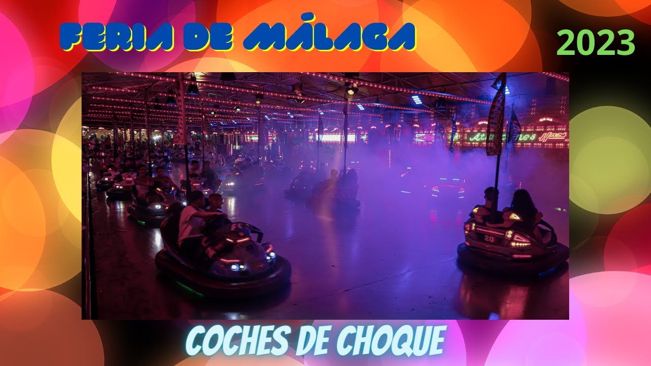 Coches de choque. Feria de Málaga 2023.