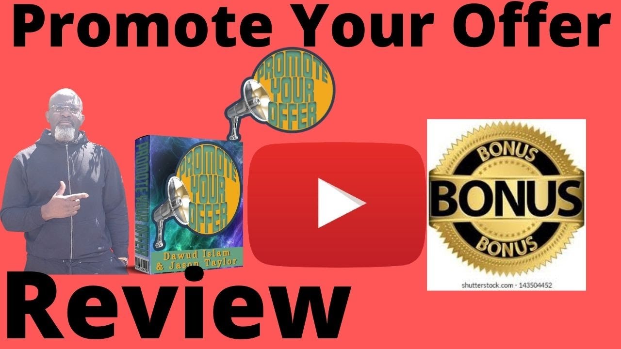 PromoteYourOfferReviews🧲Warning🧲Dont Get Promote Your Offer By Dawud Islam Without My Custom Bonuses