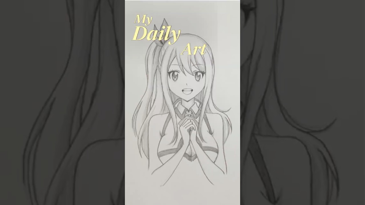 My Daily Art | Lucy Heartfilia (Fairy Tail) Pencil Sketch ✏️✨ 