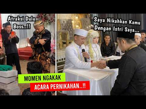 Atraksi Dulu Boss..!! Momen KOCAK Di Acara Nikahan Ini Bikin NGAKAK!