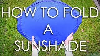 How To Fold A Costco Sunshade