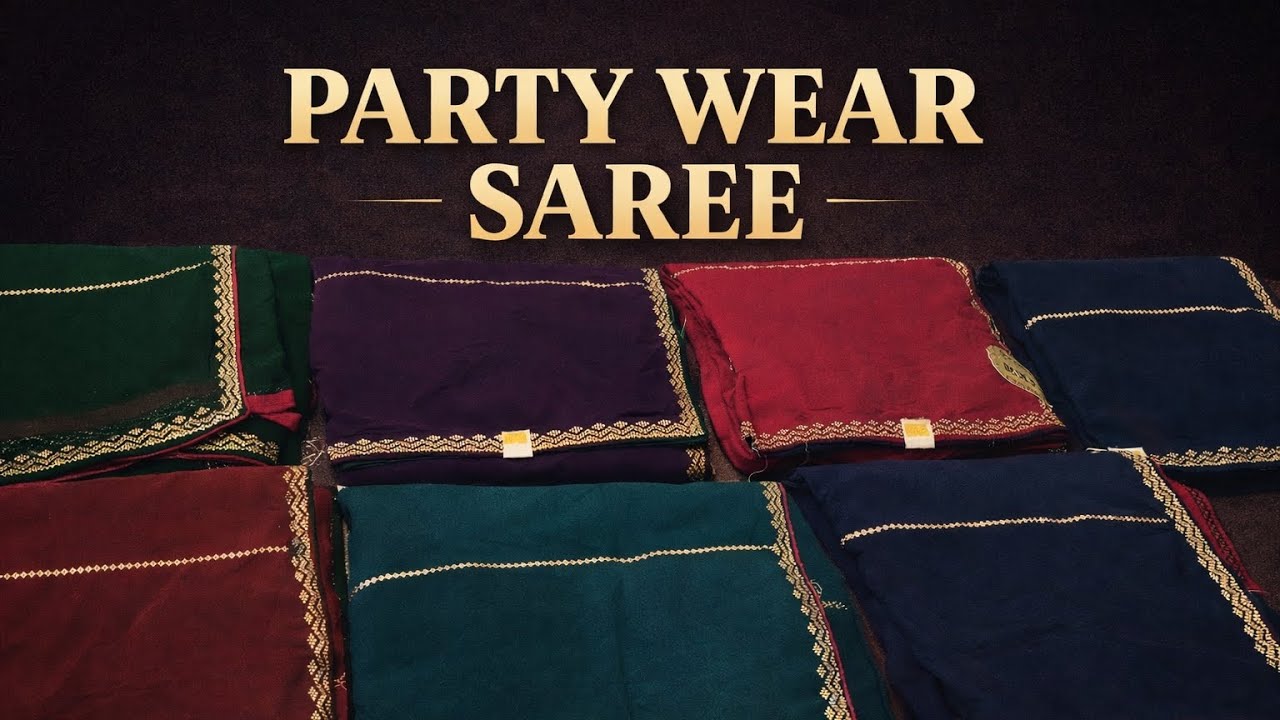 ✨ नवीन पार्टी वेअर साड्या 2026 | लग्नसमारंभासाठी खास डिझाईन्स