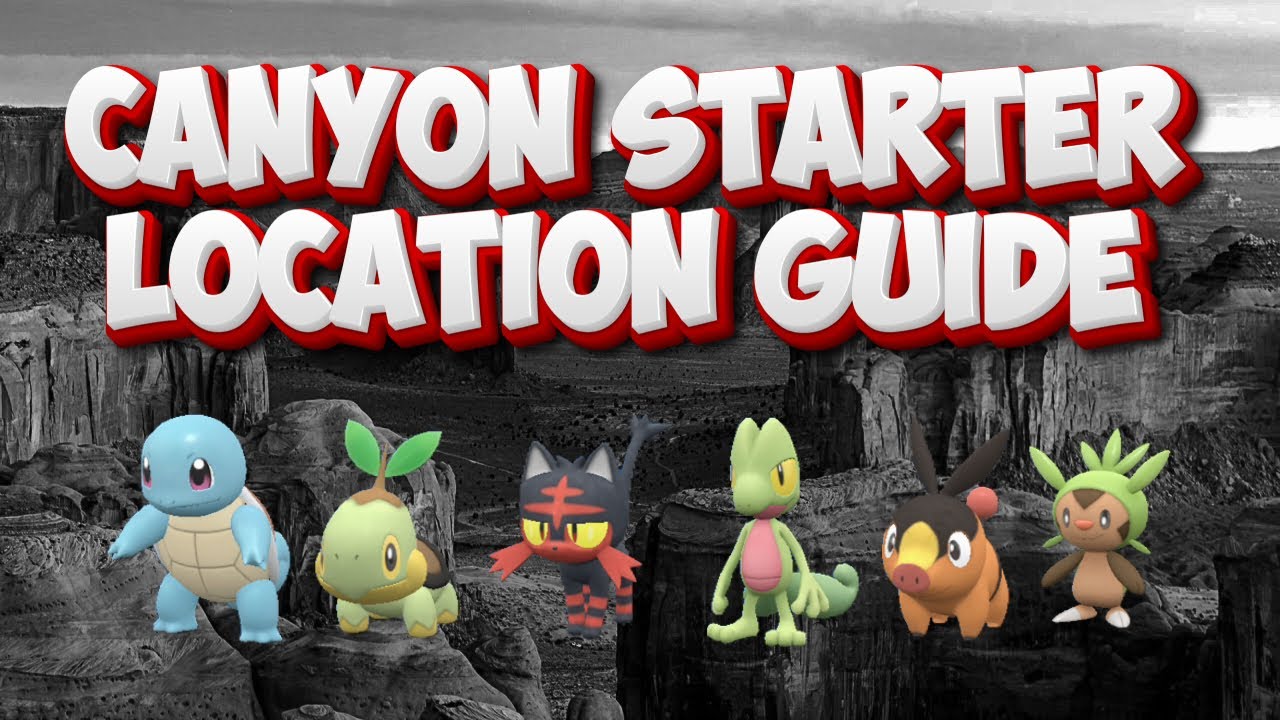 Indigo Disk Starter Pokemon locations in the Canyon Biome Pokemon