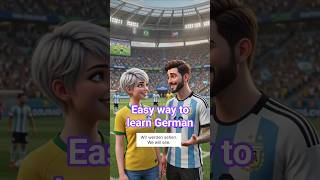 Brazil vs Argentina Football Rivalry Conversation (A1-A2 German Dialogue) #LearnGoAbroad #shorts
