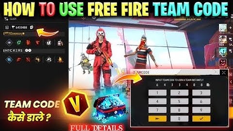 Free fire me team code kaise banaye 🤫 || How to create team code in free fire #teamcode