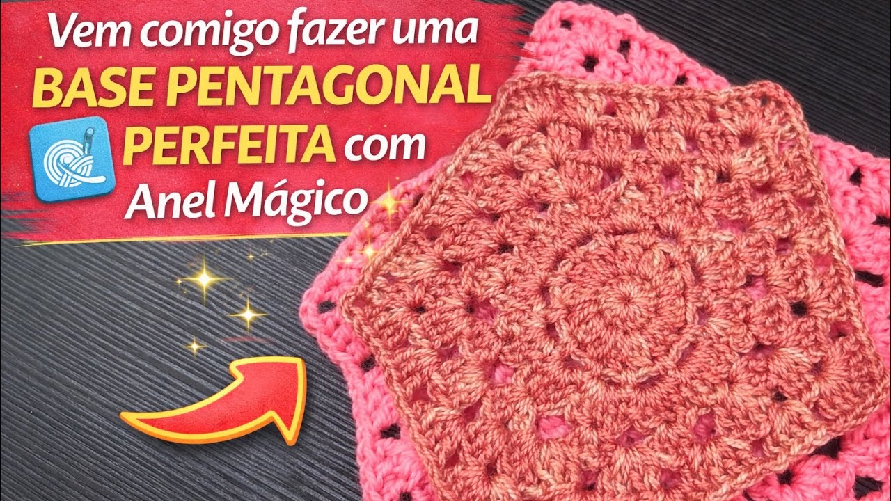 Vem comigo fazer uma base pentagonal perfeita com anel mágico 💕