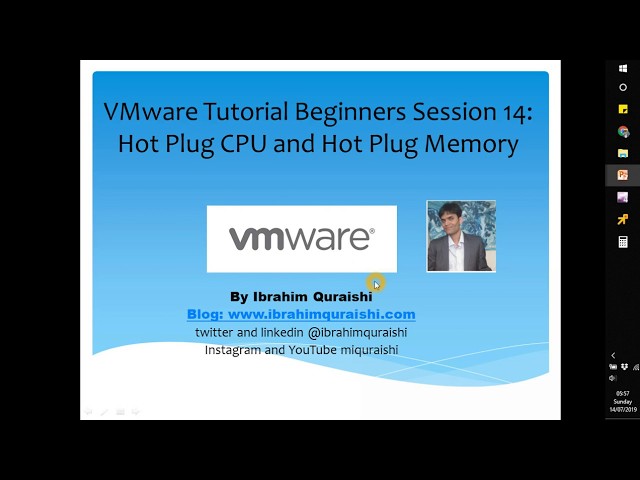 VMware Tutorial Beginners | Session 14 CentOS Linux Hot Plug CPU and Hot Plug Memory Demo