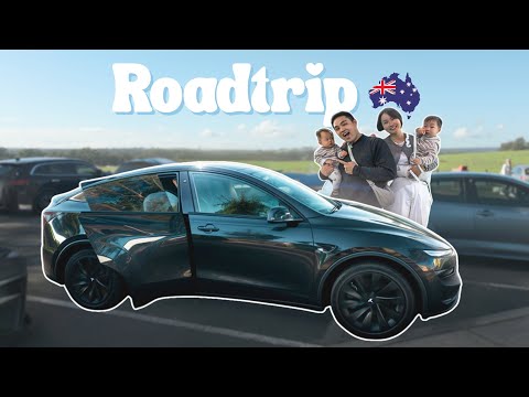 Tesla Model Y Juniper 600km Roadtrip Review Family EV Vlog 