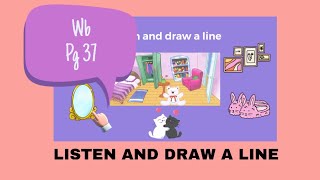 GET SMART PLUS 3 | WORKBOOK PAGE 37 | LISTEN AND DRAW A LINE | @TeacherDarleneDee