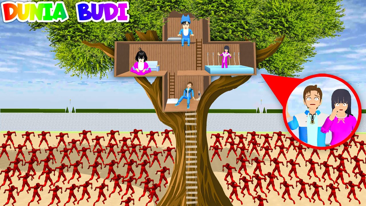 Yuta Mio Buat Rumah Pohon Paling Aman Di Dunia | Kota Sakura Kiamat Zombie | Sakura School Simulator