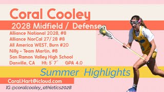 Coral Cooley Summer Highlights