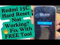 Redmi 15c Phone Hard Reset Option Not Working Fix With Free Tool | redmi 15c hard reset not working