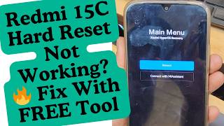 Redmi 15c Phone Hard Reset Option Not Working Fix With Free Tool | redmi 15c hard reset not working