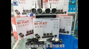 HƯỚNG DẪN CÁCH CÀI ĐẶT BỘ KIT CAMERA WIFI HIKVISION NK42W0HD