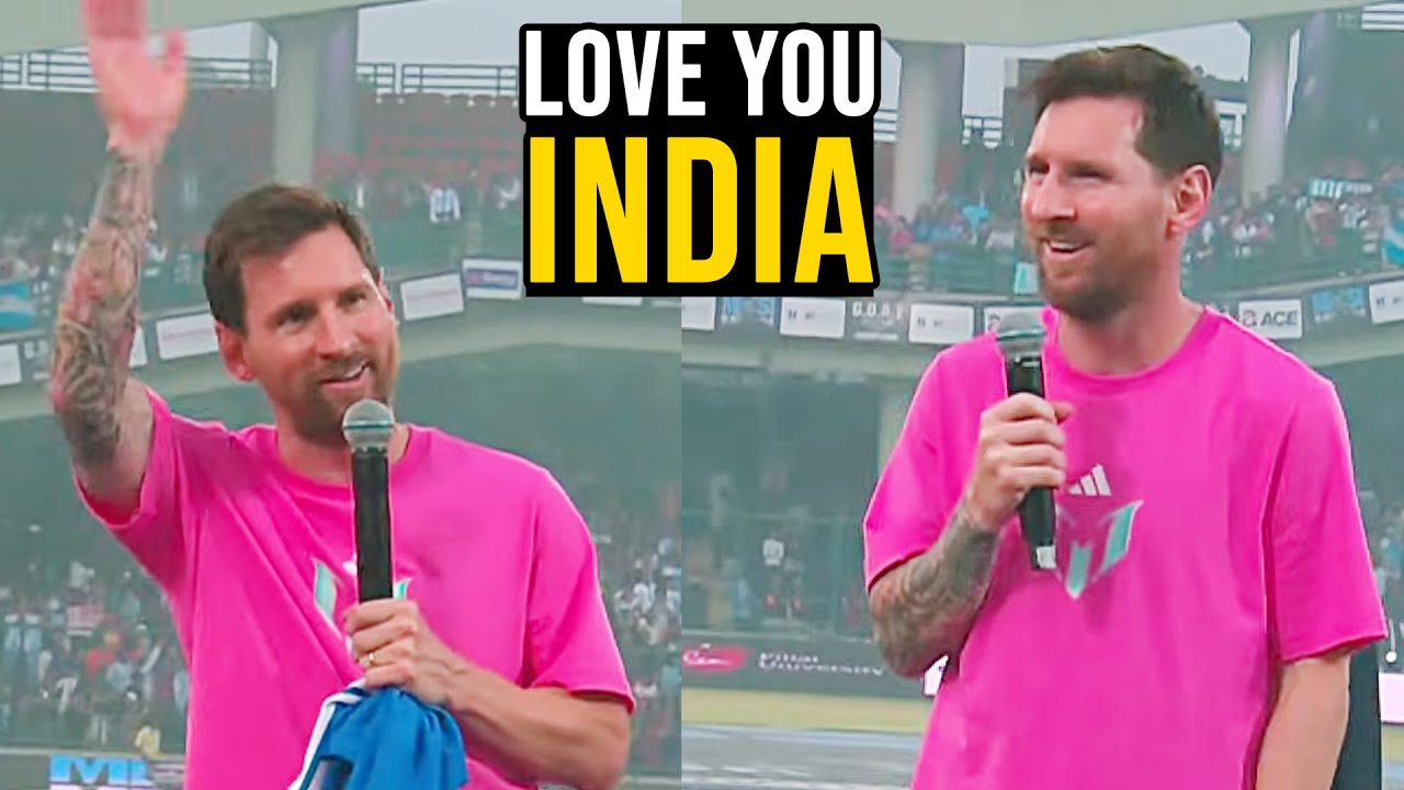 Lionel Messi Superb Speech At  Arun Jaitley Stadium | Messi India Tour | Daily Culture