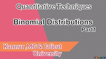 Binomial distribution part 1