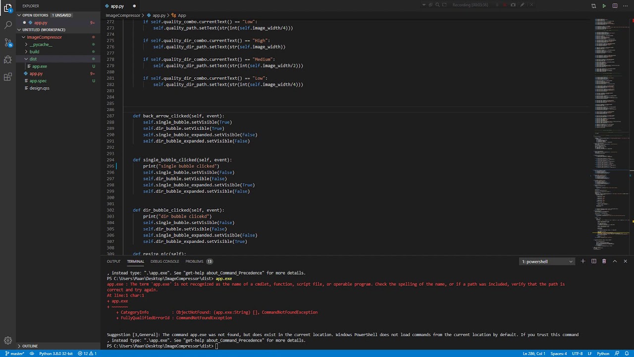 25. Converting Image compressor to EXE YouTube