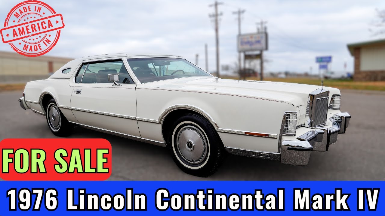 1976 Lincoln Continental Mark IV * FOR SALE *  $8,980 *  