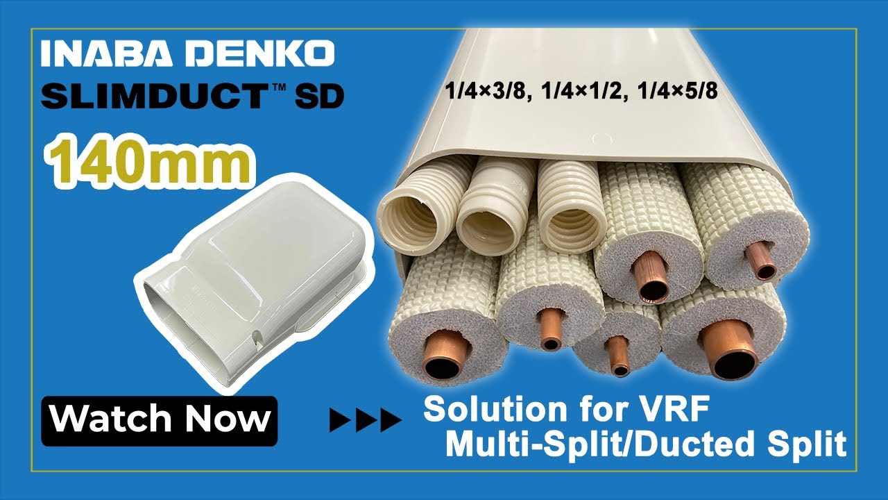 SLIMDUCT 140mm for Larger residential use (VRF, Multi-split, Ducted-split) INABA DENKO