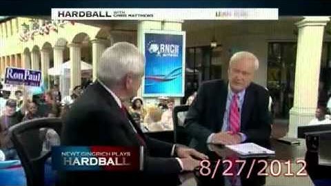 Newt calls out Matthews on Racism