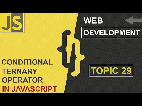 WEB DEVELOPMENT | CONDITIONARY TERNARY OPERATOR | CLASS 29 | JAVASCRIPT | SHAN DEVELOPERS