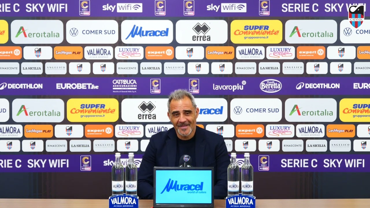 📌  𝗣𝗼𝘀𝘁 𝗚𝗮𝗿𝗮  👉🏻  Catania-Casertana  🎤  Mister Toscano