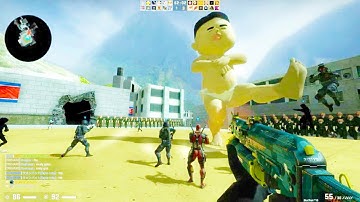 Counter Strike Global Offensive - Zombie Escape mod online gameplay on Best Korea map