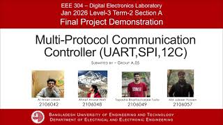 Multi-Protocol Communication Controller (UART,SPI,12C) Using FPGA | EEE 304 | Dept of EEE,BUET