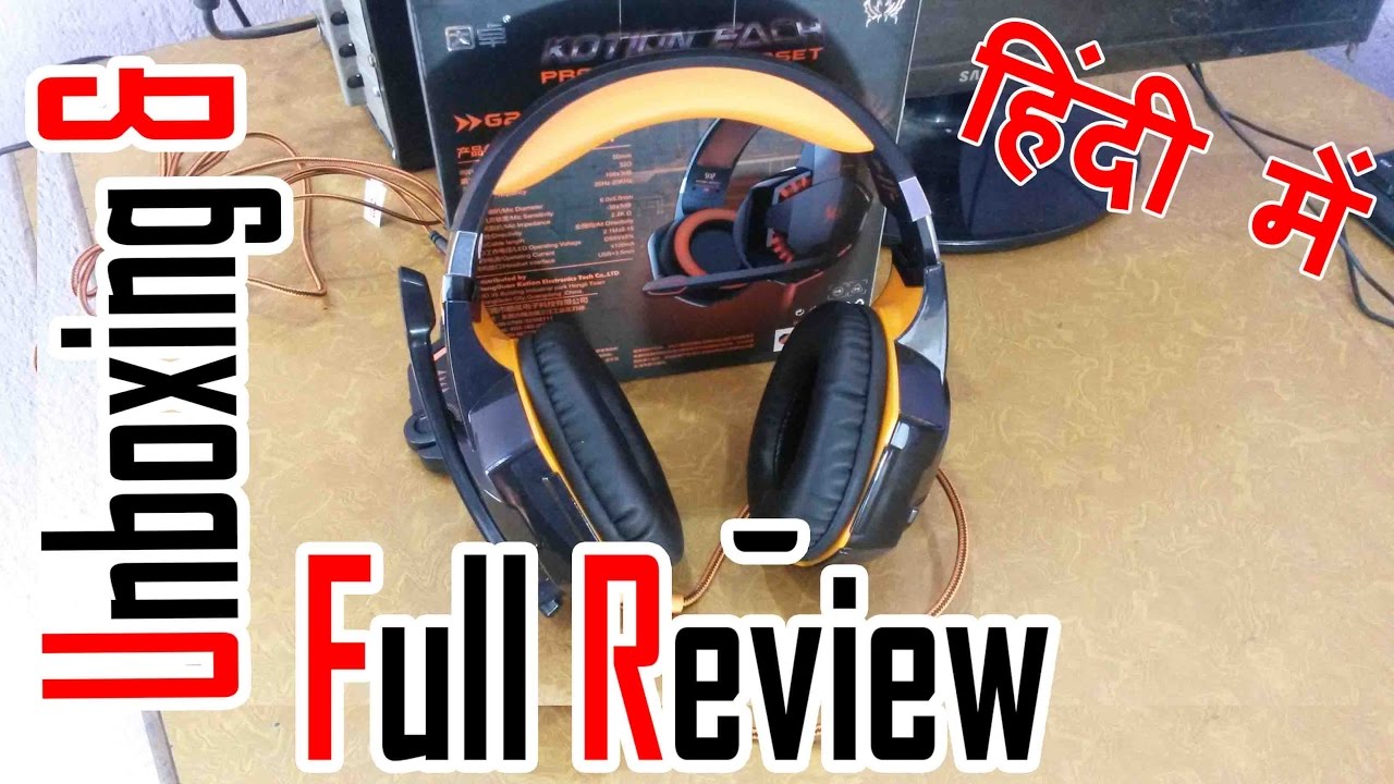 Kotion Each G2000 pro gaming headset unboxing and Full Review in HIndi by internet gyaan