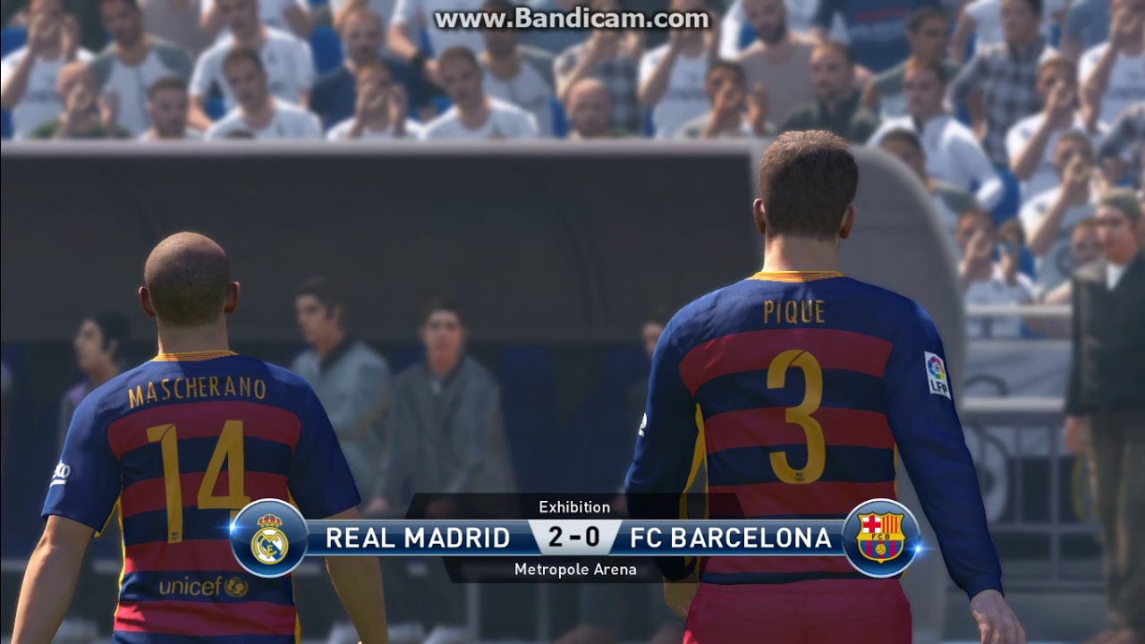 PES 2016 Real Madrid Vs Barcelona (Full Game play)
