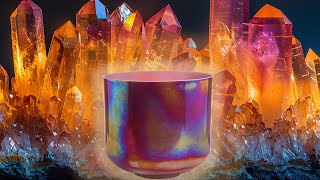 Healing Vibrations: Crystal Tones Ruby & Platinum Singing Bowl