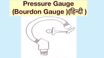 Pressure Gauge  (Bourdon Gauge )(हिन्दी )
