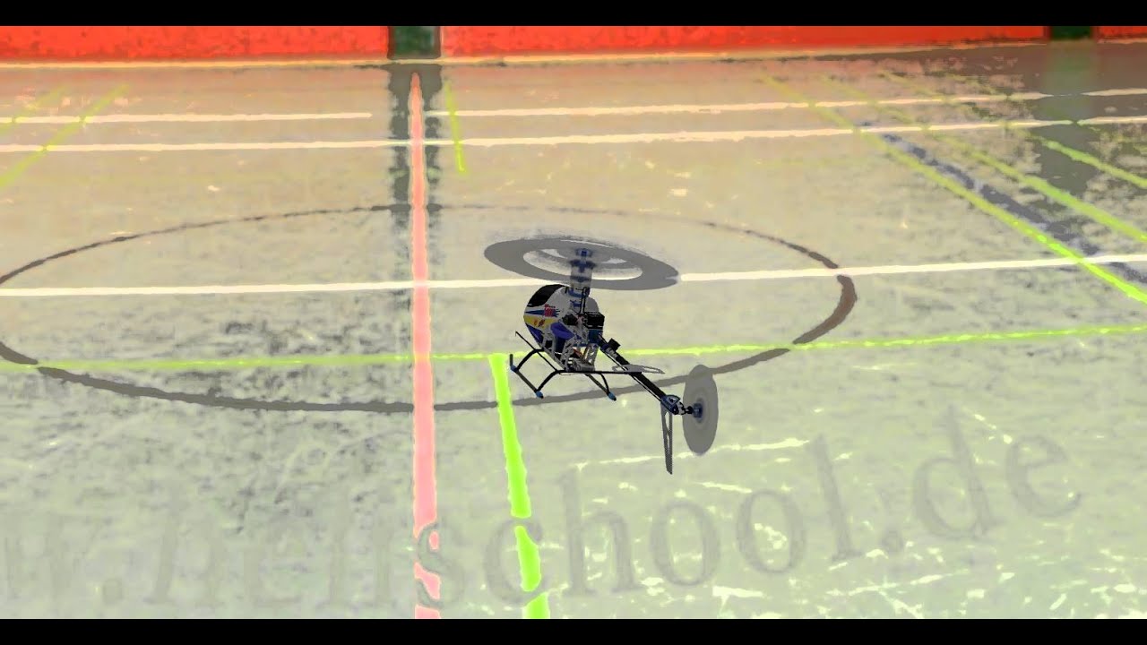 Helischool Lektion 3 - Einfliegen des Helis, der erste Start -First lift off