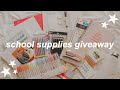 back to school supplies haul + giveaway 2020