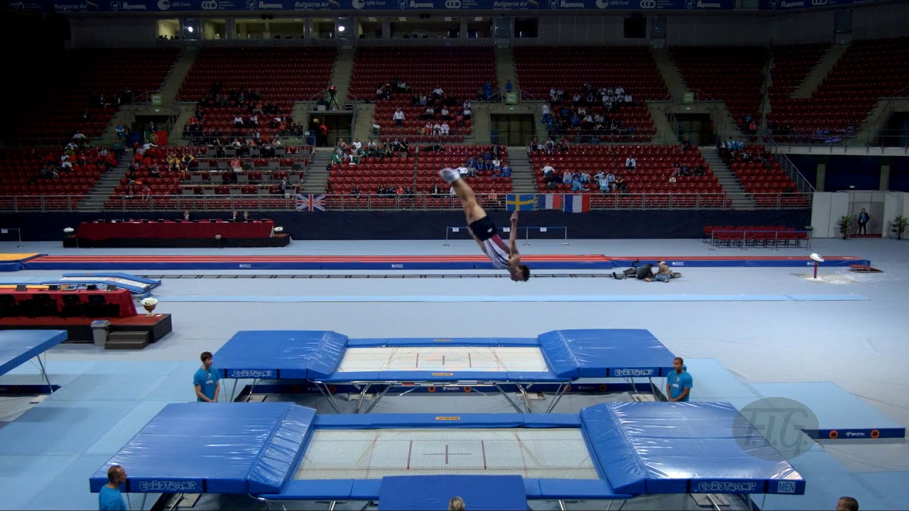 SHOSTAK Aliaksei (USA) - 2017 Trampoline Worlds, Sofia (BUL) - Qualification Trampoline Routine 2